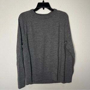 Banana Republic Italian Merino Yarn By Baruffa Men Large Gray Sweater Business